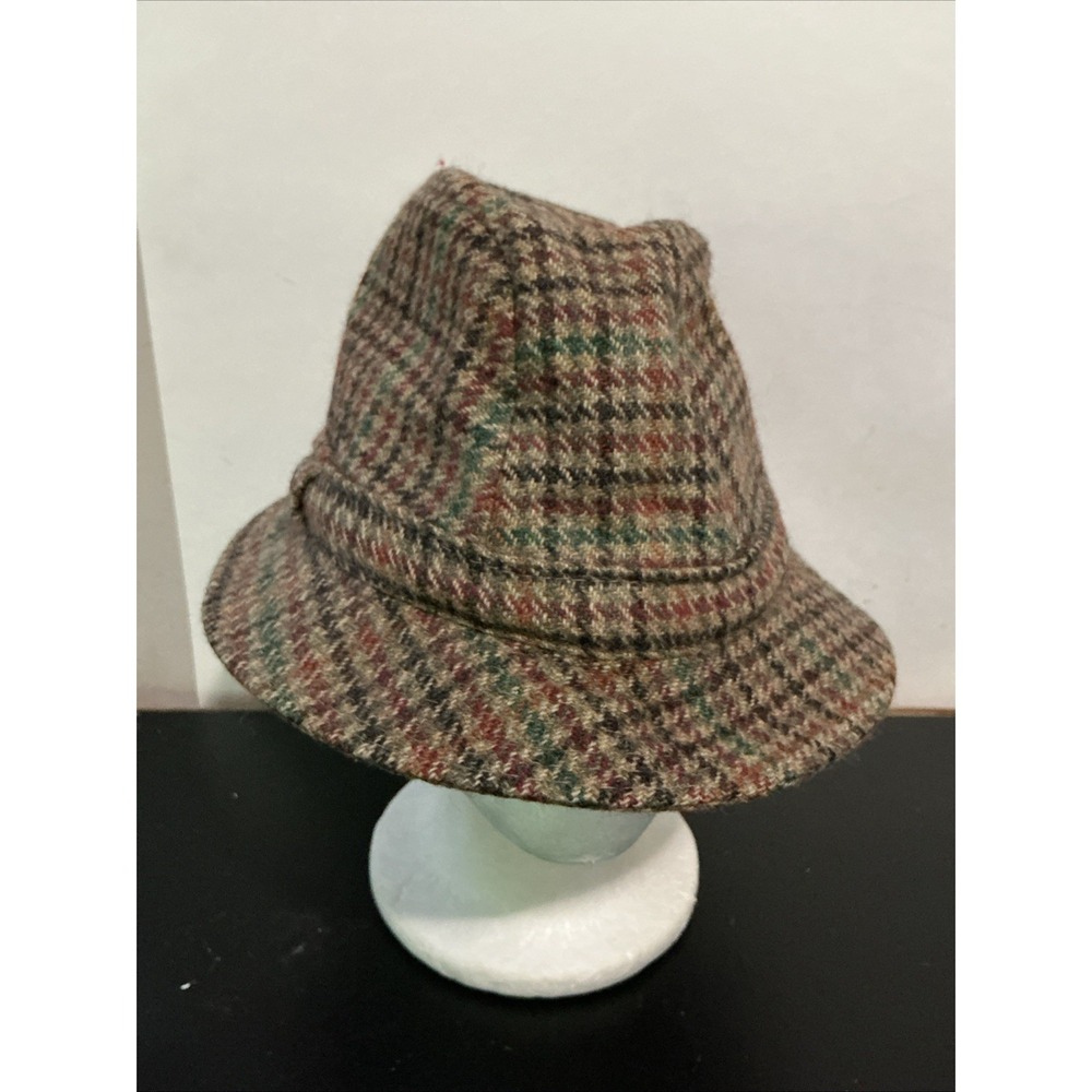 Kevin & Howlin Dublin Donegal Tweed Herringbone Fedora Hat Size 7 3/4 63